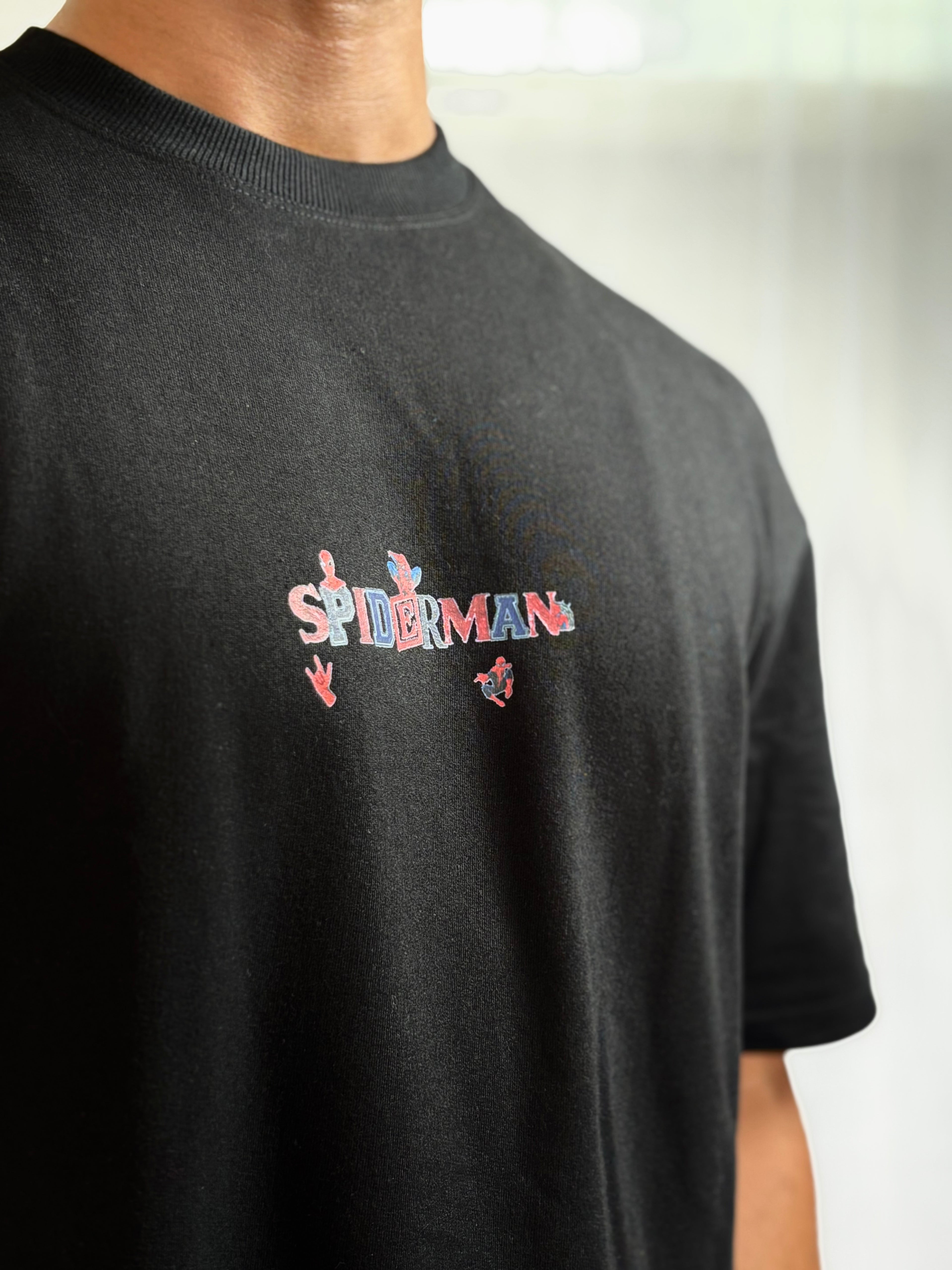 Spider man black T-shirt