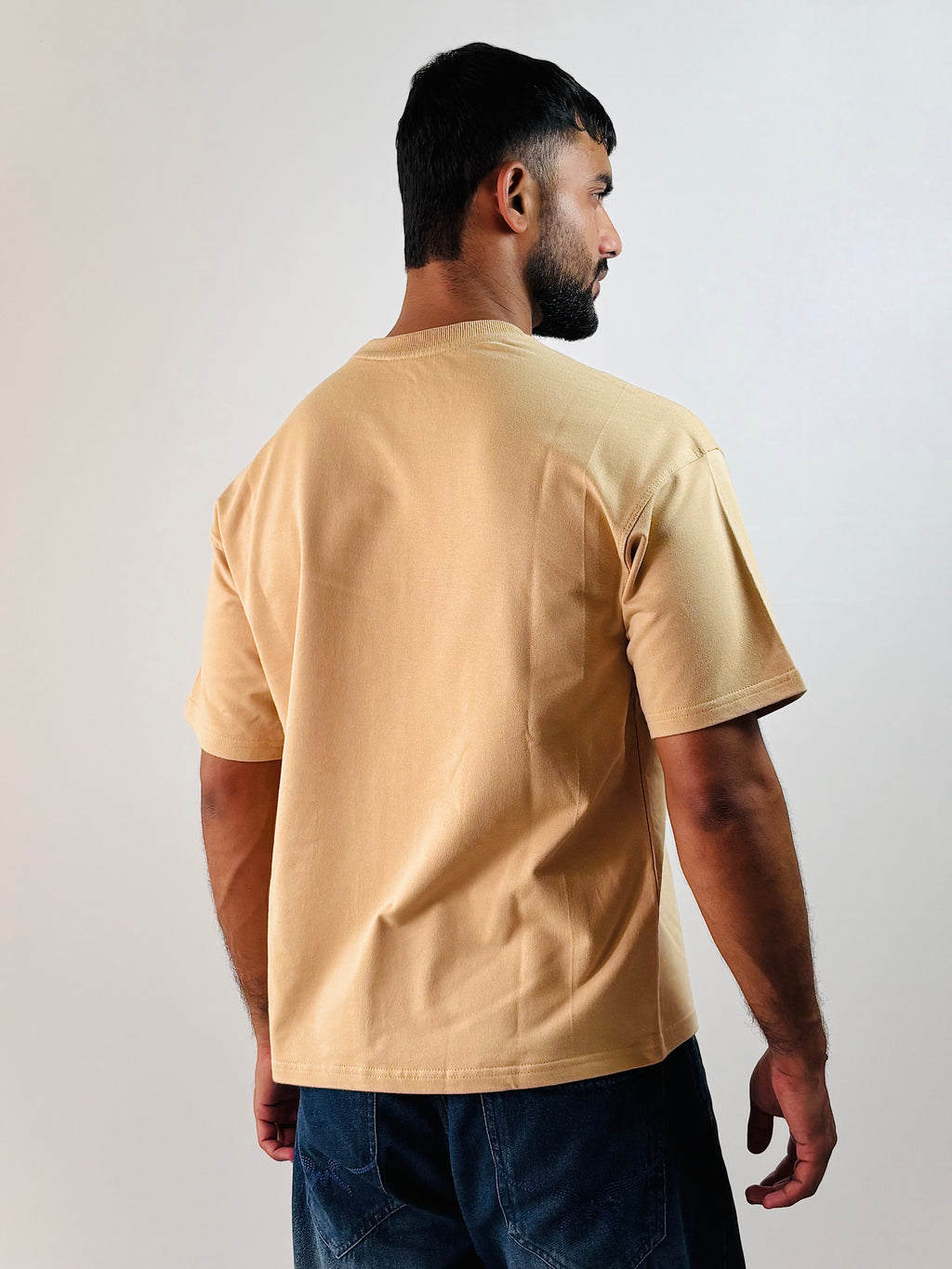 Sand Beige Oversized Tee