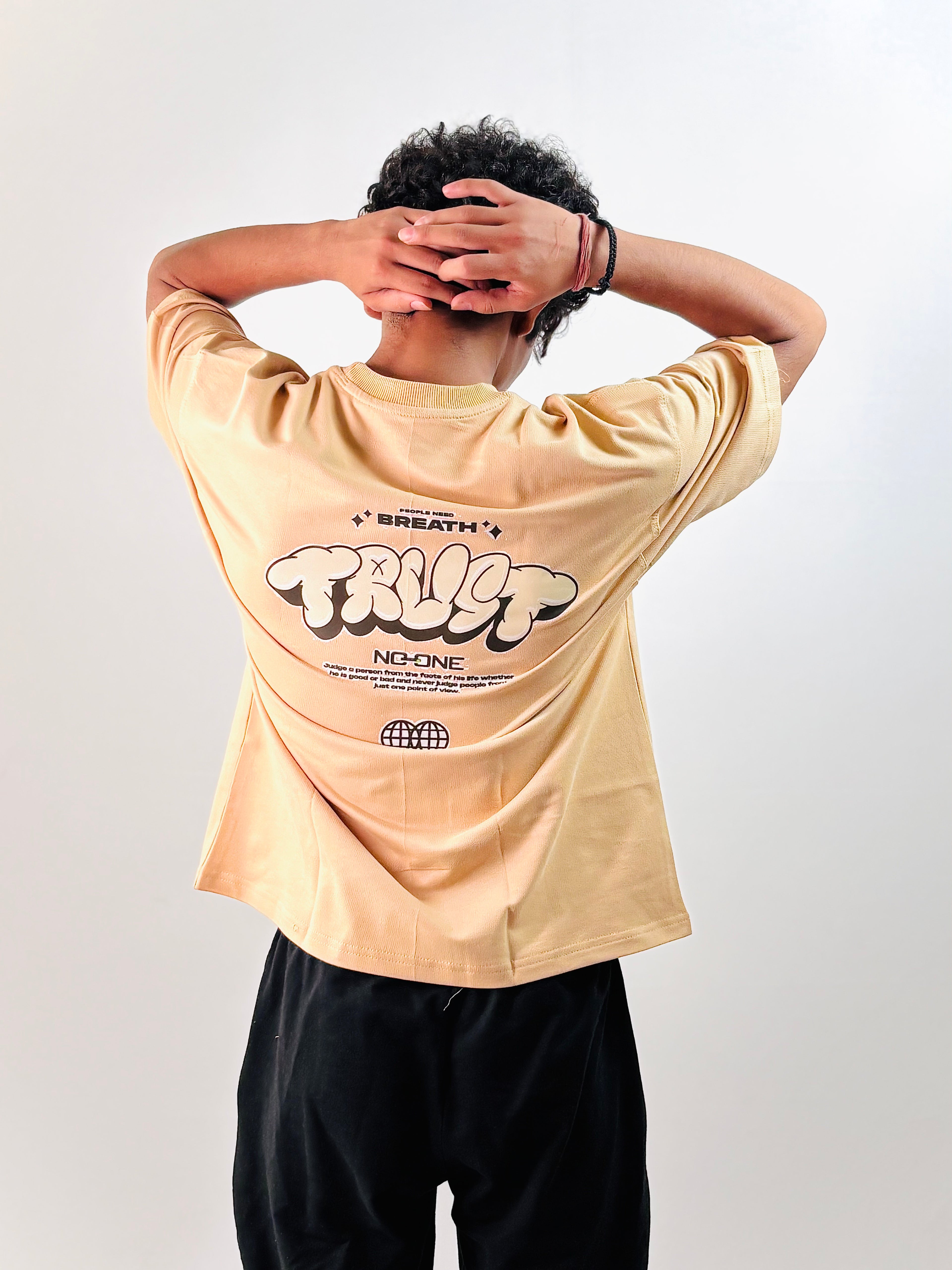 Sand Beige Oversized T-Shirt