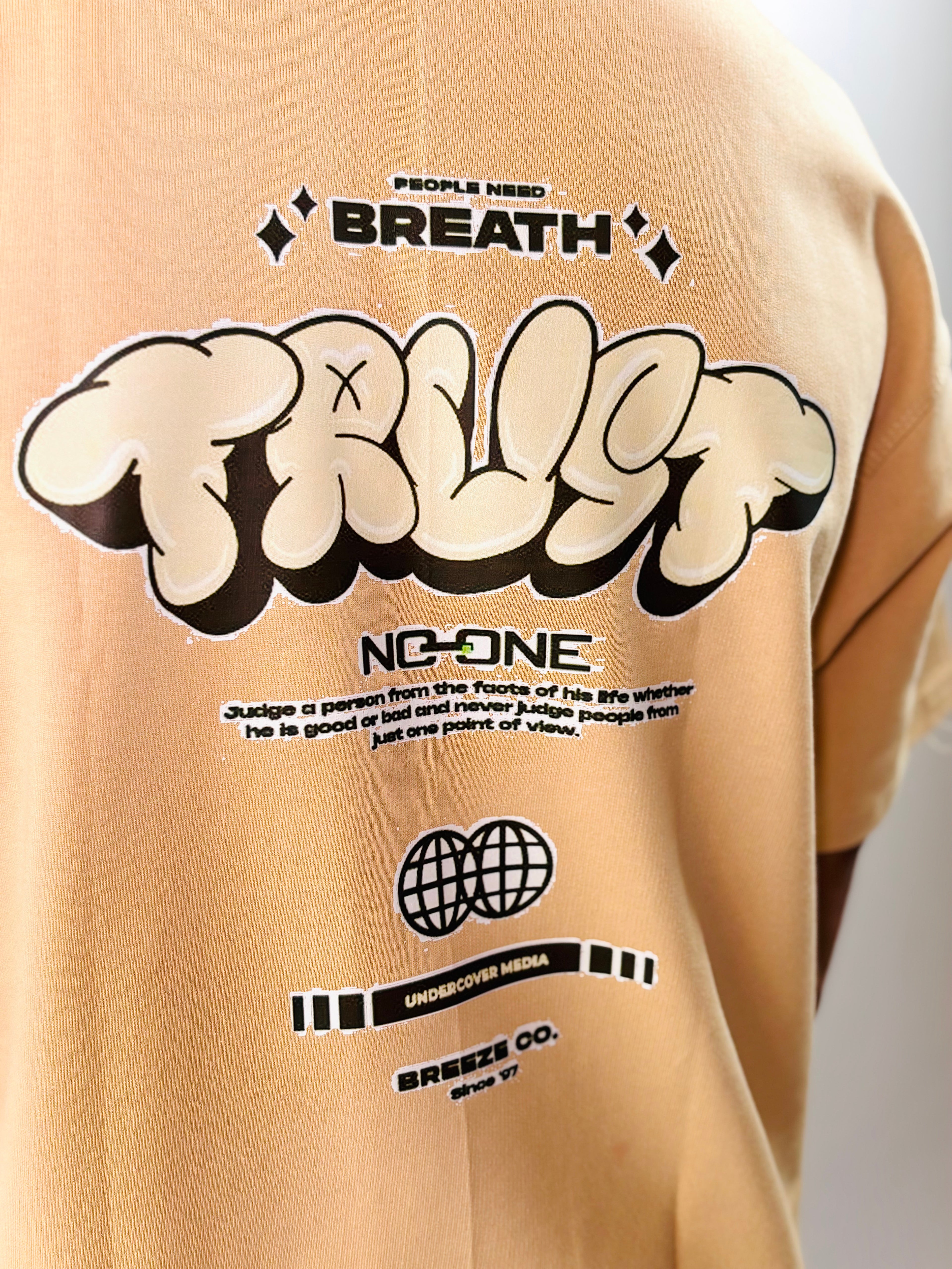 Sand Beige Oversized T-Shirt