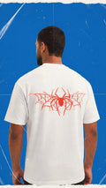 Cyber Spider Heavyweight Oversized T-Shirt – Chalk White
